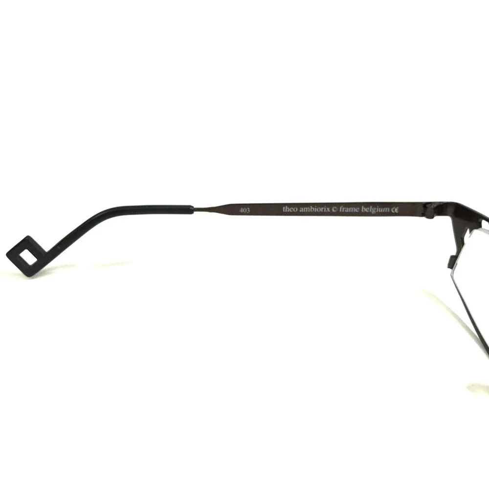 THEO Eyeglasses Frames ambiorix 403 Brown Semi Rim Modernist MCM 48-18-145